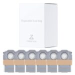 Roborock Original Disposable Dust Bags for Qrevo 5AE/Q10 VF/Q10 VF+/Q7 TF/Q7 TF+/Qrevo C Pro/S8 MaxV Ultra/Qrevo S/Qrevo Curv/Saros Z70/Saros 10/Qrevo Edge 5V1, 6 Pcaks