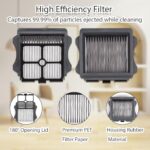 Ytaland Brush Roller Replacement Parts for Roborock Dyad Smart Wireless Wet Dry Vacuum Cleaner (3 Brush Roller + 1 HEPA Filter) (Not for model dyad pro)