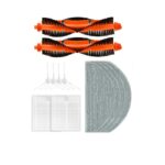 INF Replacement Parts Accessories for Xiaomi E10/B112/E12 Robot Vacuum Cleaner, Washable Accessories, 2 x Head Brushes, 4 x Side Brushes, 2 x HEPA Filters, 4 x Wipes