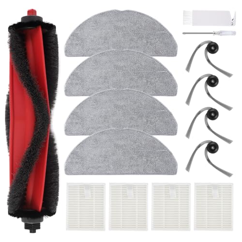 Q7M5 Accessory Replacement for Roborock Q7 M5/Q7 M5+, Q7 L5/Q7 L5+ Robot Vacuum Cleaner, 1 Main Brush, 4 Filters, 4 Side Brushes, 4 Mop Wipes
