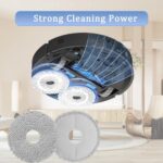 Pack of 8 Wipes Accessories for Ecovacs Deebot X1 Omni/ X1 e Omni/ T20 Omni/ T20 e Omni/ T30 PRO Omni/ T30 Omni/ X1 Turbo, Mop Pads Replacement Parts, Cleaning Cloth Washable and Reusable