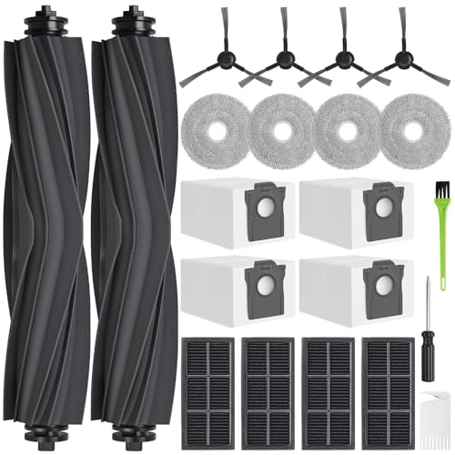 Accessories for Dreame X30 Ultra/L10s Ultra Gen 2/L10s Pro Ultra Heat/Mova E30 Ultra | 2 Main Brushes, 4 Dust Bags, 4 HEPA Filters, 4 Side Brushes, 4 Wischtücher