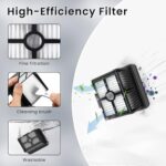 Accessories for Dreame H15 Pro, Replacement Parts for Dreame H12 Pro FlexReach, H15 Pro, H15 Mix, H14 AE, H15S Wet/Dry Vacuum Cleaner with 2 Brush Rollers and 3 Filter Robot Vacuum Cleaner