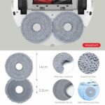 Accessory Set for Roborock Qrevo Curve/Qrevo Edge, oGoDeal 1 x Main Roller Brush 4 x Dust Bags 4 x Side Brushes 2 x Filters 6 x Mop Wipes, Spare Parts Robot Vacuum Cleaner Replacement Parts Robot