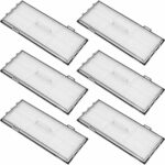 INF 6 Pack Vacuum Cleaner Filters for Roborock Robot Vacuum Cleaners S8 Pro Ultra, S8+, S8, S7, S7+, S7 MaxV, S7 MaxV-Plus, S7 Max-V Ultra, Washable HEPA Filters