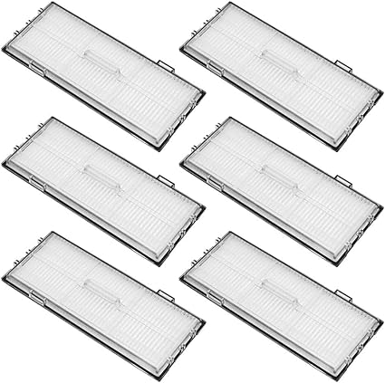 INF 6 Pack Vacuum Cleaner Filters for Roborock Robot Vacuum Cleaners S8 Pro Ultra, S8+, S8, S7, S7+, S7 MaxV, S7 MaxV-Plus, S7 Max-V Ultra, Washable HEPA Filters