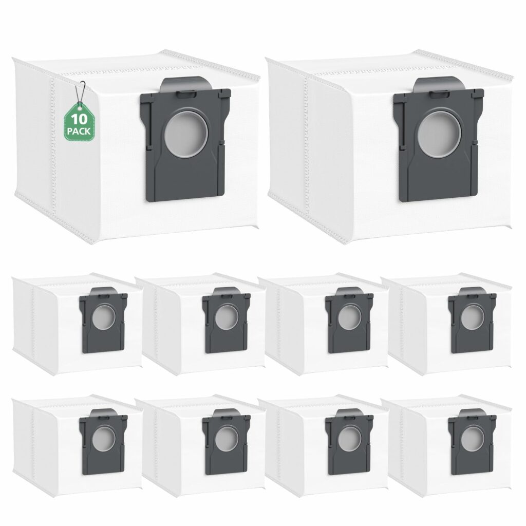10 Pack X40/X50 Ultra Dust Bags for Dreame X40/X50 Ultra/ L10s Pro Ultra Heat /L40 Ultra /L10s Ultra Gen 2/Mova E30 Ultra/P50 Pro Ultra Vacuum Cleaner, 3.2L Replacement Bags with Large Capacity