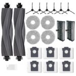 S YTALAND Replacement Parts Accessories for Dreame L10s Pro Ultra Heat Robot Vacuum Cleaner (2 Main Brushes, 6 Side Brushes, 2 HEPA Filters, 6 Dust Bags, 4 Mop Pads)