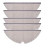 INF 5 Pack Replacement Mop Cloths for Mi Roborock S5/S5 Max/S50/S51/S55/S6/S6 MaxV/S6 Pure Robot Vacuum Cleaner, Effective in Corners, Edges