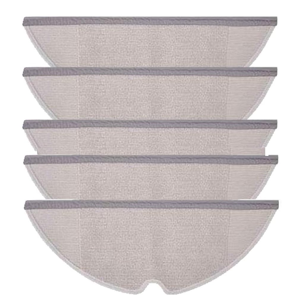 INF 5 Pack Replacement Mop Cloths for Mi Roborock S5/S5 Max/S50/S51/S55/S6/S6 MaxV/S6 Pure Robot Vacuum Cleaner, Effective in Corners, Edges