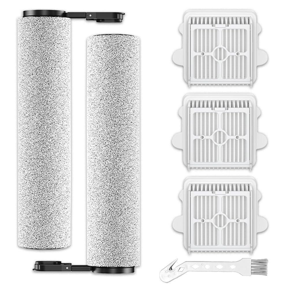 Ytaland Replacement Parts Accessories for Roborock F25 / F25 ACE / F25 RT / F25 LT / F25 ALT Wet and Dry Vacuum Cleaner, 2 Brush Rollers + 3 Filters
