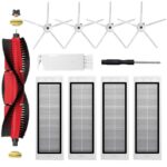 Accessories for Xiaomi Roborock S5 Max S6 Max S6 MaxV S6 Pure Replacement Parts for Xiaomi Roborock S6 S60 S65 S5 S50 S50 S51 S55 Accessories for Vacuum Cleaner 1 Main Brush 4 HEPA Filter 4