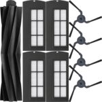 Vacuum Cleaner Replacement Parts Kit for Eufy X9 Pro, 9-Piece Universal Accessories Set Includes Main Brush, Side Brush, HEPA Filters, and Rubber Rollers, Replacement kit fit for RoboVac Maintenance