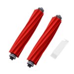 Pack of 2 Main Brush Accessories for Roborock Q Revo S7 S7 Plus S7 MaxV S7 MaxV Plus S7 MaxV Ultra Q7 Q7 Max Q7 Max Plus Q7 Maxv Q7 Maxv Ultra Robot Vacuum Cleaner with Cleaning Brush