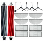 Accessory Replacement Part for Roborock S8 / S8+ / S8 Plus / S8 Pro Ultra Robot Vacuum Cleaner, 2 Main Brushes, 4 Side Brushes, 4 Wipes, 4 Filters