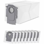 Pack of 10 Vacuum Cleaner Bags for Roborock Q Revo/Qrevo Pro/QrevoMaxV/Qrevo Curv/s8 MaxVUltra/S8Max Ultra/Qrevo Edge/Qrevo S/Qrevo Plus/QreVo Master/Orevo Slim, Replacement Bag Accessory Set