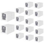 16 Pack Dust Bags for Roborock Q Revo Series, S8 MaxV Ultra, S8 Max Ultra, Qrevo S, Qrevo Plus, Qrevo Master, Qrevo Pro, Qrevo MaxV, Qrevo Slim Robot Vacuum Cleaner, Large Capacity Disposable Bag