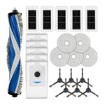 Omni Replacement Parts Compatible with Ecovacs Deebot X5 Omni/X5 Pro Omni Robot Vacuum Cleaner, 1 Roller Brush, 6 Side Brush, 5 Dust Bags, 5 HEPA Filters, 5 Mop Pads, Accessories Kit, 22 Pack