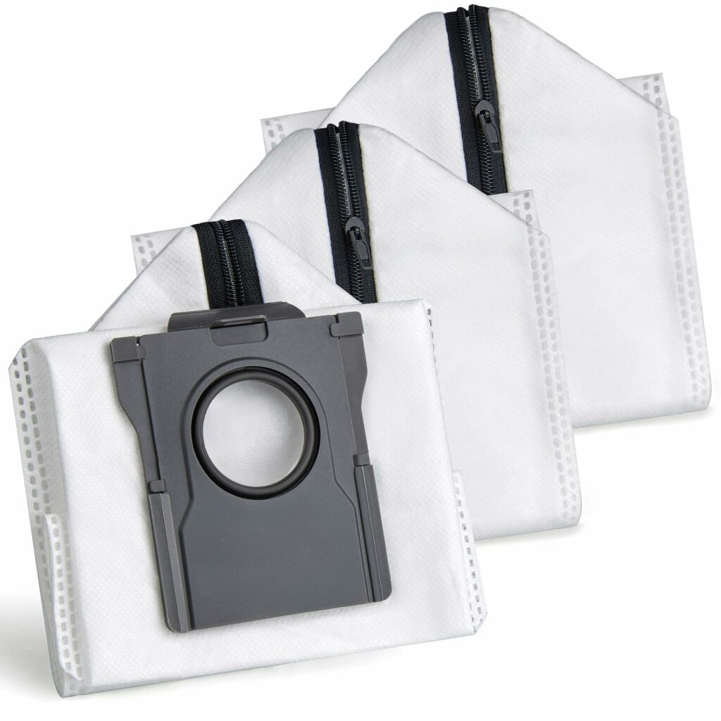 Reusable Dust Bags for Dreame X40 Ultra/ X50 Ultra/ L10s Ultra Gen2/ L10s Pro Ultra/ L20 Ultra/ L40 Ultra/ L50 Pro Ultra/ E30 Accessories, Replacement Vacuum Cleaner Bags with Zip (Pack of 3)