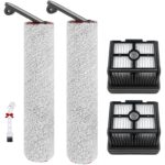 Main Brush Accessory Set for Dreame H12 Pro / H12 Dual Wet and Dry Vacuum Cleaner Replacement Parts, 2 Brush Rollers + 2 HEPA Filters + 1 Cleaning Brush