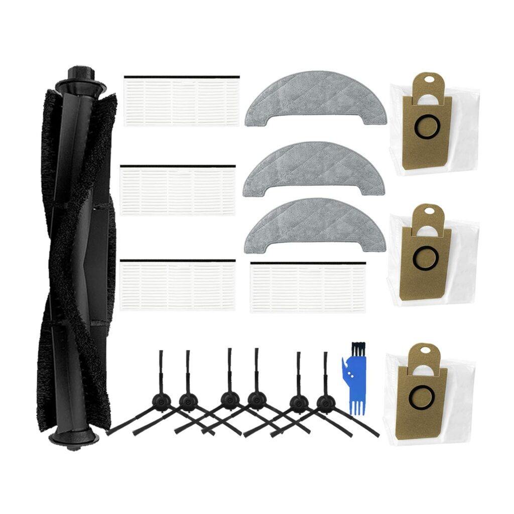 Replacement Parts Set for XiaoMi Viomi S9 / Laresar L6 Pro Robot Vacuum Cleaner Brush Wipes Filter Dust Bag Accessories (17 Pieces)