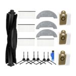 Replacement Parts Set for XiaoMi Viomi S9 / Laresar L6 Pro Robot Vacuum Cleaner Brush Wipes Filter Dust Bag Accessories (17 Pieces)