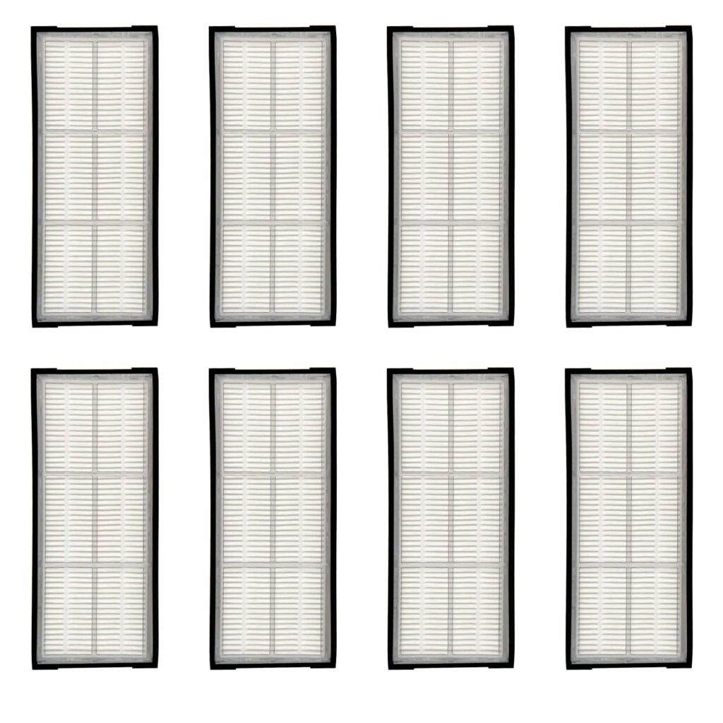 Pack of 8 HEPA Filters for Roborock S7 S7+ S7 MaxV, S7 MaxV Plus, S7 MaxV Ultra, S8 S8+ S7 Max Ultra, S7 MaxV Plus, S7 Plus, S7 Pro Ultra Q5 Robot Vacuum Cleaner Filter Accessories Replacement Parts