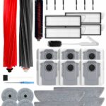 Yivy Pack of 30 Accessories for Roborock S8 Maxv Ultra/S8 Max Ultra Robot Vacuum Cleaner, Accessory Set with 2 Main Brushes, 6 Activated Carbon Dust Bags, 4 Wipes, 4 Side Wipers, 4 HEPA Filters, 6
