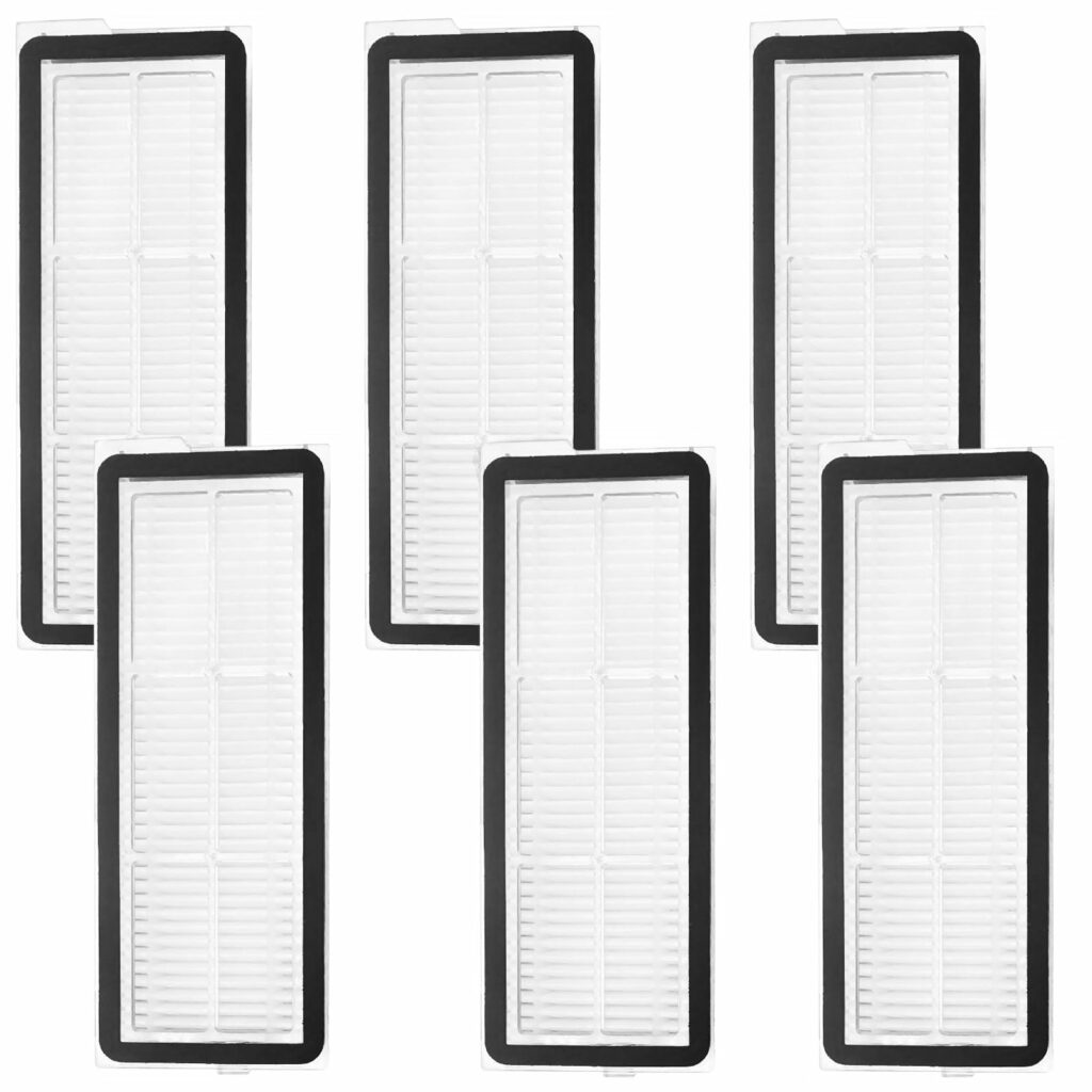 6 HEPA Filter Accessories for Roborock Q Revo Maxv, Q Revo Pro Vacuum Cleaner, High Efficiency Reuse and Filtration, HEPA Filter Replacement Part