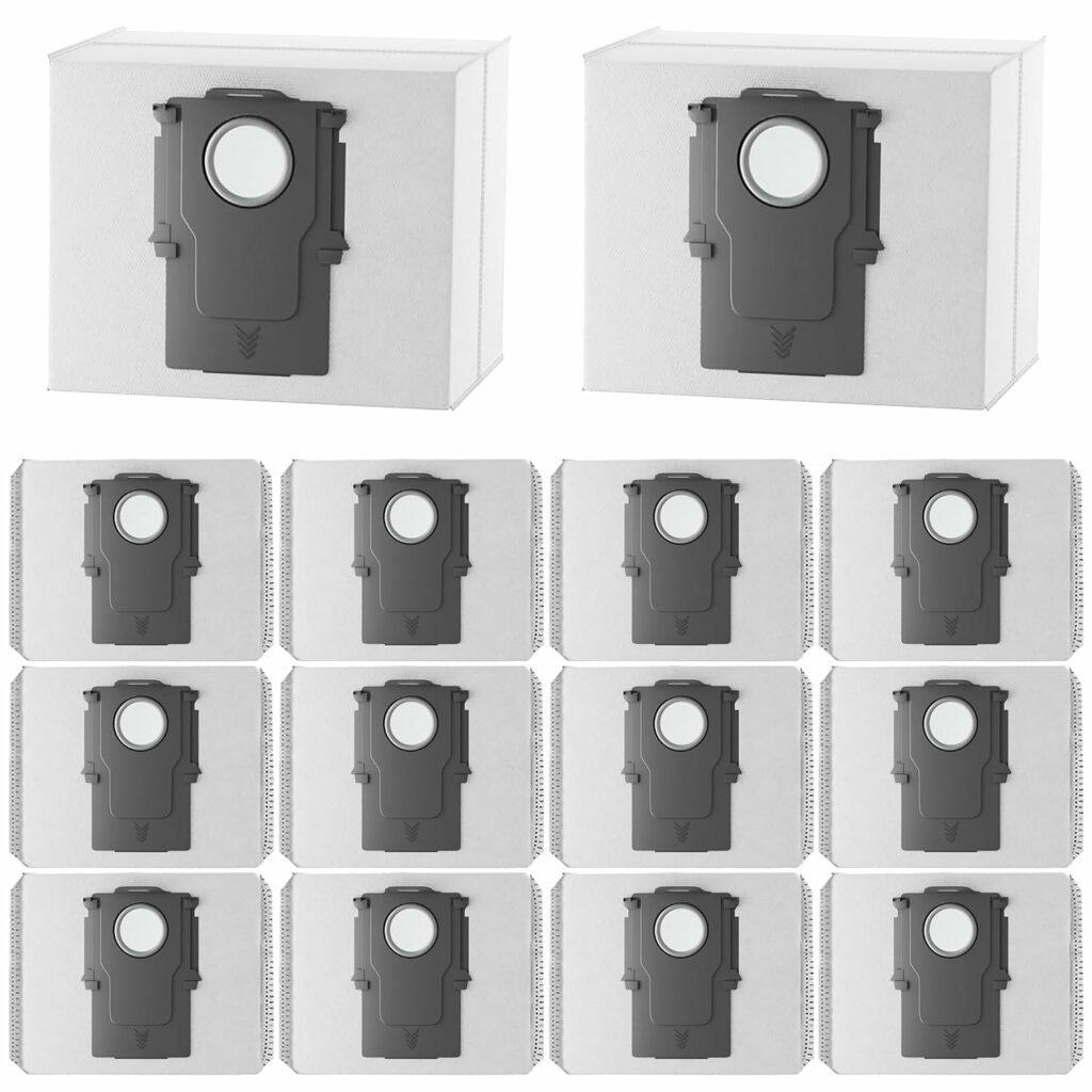 Pack of 14 Vacuum Cleaner Bags for Roborock S8+/S8 Pro Ultra/S7 MaxV Ultra/S7 Max Ultra/S7 Pro Ultra/Q7 Max/Q7 Max+/Q8 Max+/Q7+/Q5+/Q5 Pro+/G10s/G10sPro Replacement Bag Accessory Set