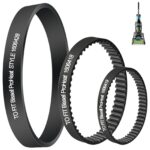3 Pack Vacuum Belts Replacement for Bissell ProHeat 2X Revolution Pet Carpet Cleaner, Vacuum Cleaner Belts Replace Parts 1606418, 1606419, 1606428, Fit Models: 1548, 1550, 1551, 1551W Series