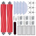 Robot Vacuum Cleaner Accessories for Roborock S7 Max Ultra, Replacement Parts for Roborock S7 MaxV Ultra, S7 Pro Ultra with 2 Main Brushes, 4 Filters, 4 Wipes, 6 Dust Bags, 6 Side Brushes, 1