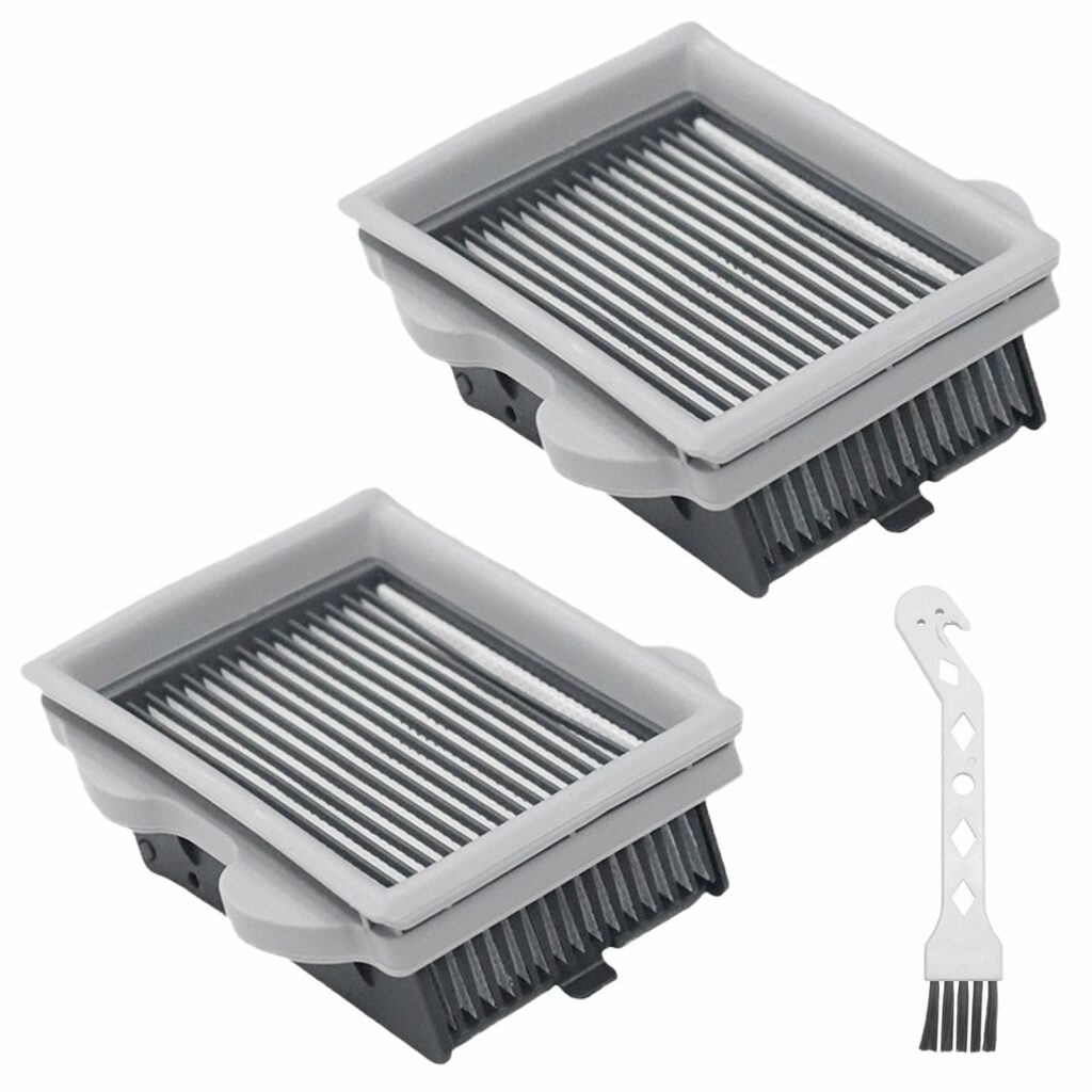 Filter for Roborock, Filter for Roborock Dyad A10/A10 Plus, Filter for Roborock, Filter Replacement for Roborock Dyad Wet and Dry Vacuum Cleaner Replacement Parts (2 Filters + 1 Cleaning Brush)