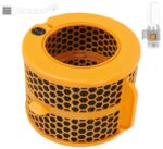 1 Pack 2-IN-1 Dyson Air Purifier Filter Replacement, Orange Carbon Fiber Air Humidifier Filter Replacement for Dyson Air Purifier Humidifier PH01 PH02 PH03 PH04 PH3A