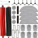 Replacement Parts Kit for Roborock S8 Max/MaxV Ultra (30 Pack) – Main Brushes, Self-Cleaning Brushes, Side Brushes, Filters, Mop Pads & Dust Bags