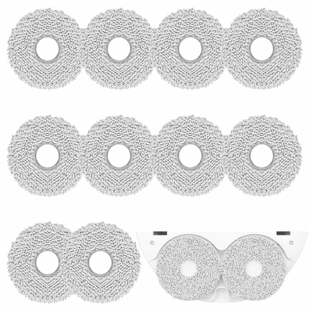 Pack of 8 Accessories Cleaning Cleaning Parts for Roborock Q Revo, Wipes for Roborock, Accessories for Roborock Qrevo, Mop Pads for Roborock, Accessories for Q Revo, Accessories for Qrevo