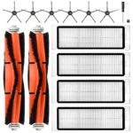 14 Piece Accessory Set for Xiaomi Roborock S6 / S5 Max / S5 / S6 Pure / S6 Maxv / S60 / S65 Robot Vacuum Cleaner, Replacement Parts 2 Main Brushes 4 HEPA Filters 6 Side Brush 1 Cleaning Accessories 1