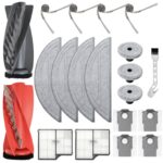Accessories for Roborock Saros 10 Robot Vacuum Cleaner Replacement Parts, Roller Brush, 4 Mop Pads, 3 Edge Wipers, 4 Dust Bags, 2 Filters, 4 Side Brushes