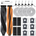 24 Pieces Accessory Set for Dreame X50 Ultra Complete/L50 Pro Ultra/X50 Master Vacuum Cleaner, Replacement Parts for Dreame L50 Ultra/L40s Pro Ultra Robot Vacuum Cleaner
