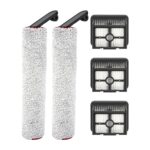 (Pack of 5) Replacement Brush Rollers and HEPA Filter Compatible for Dreame H12 Pro Cordless Wet Dry Vacuum Cleaner, Replacement Parts Accessory Kit, 2 Brush Rollers, 3 HEPA Filters