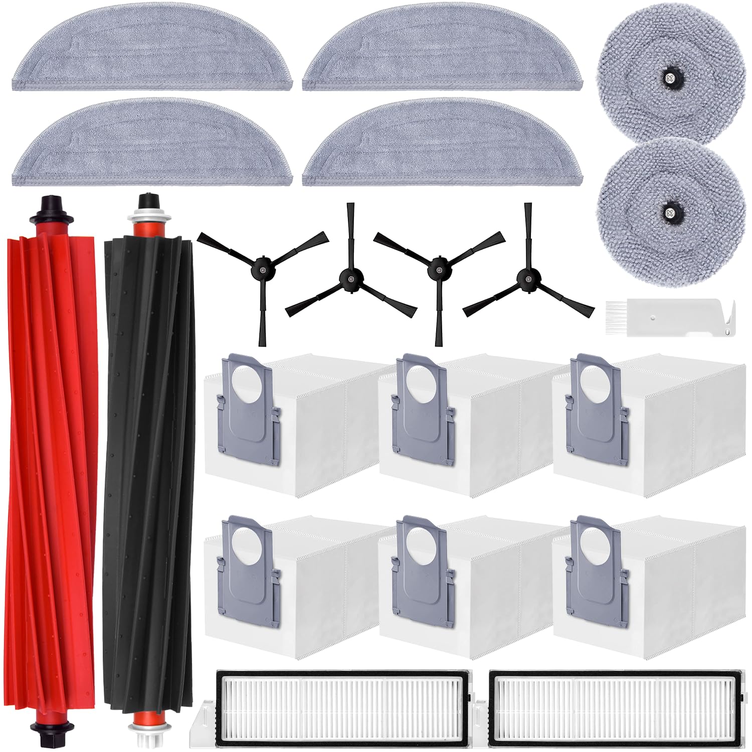 oGoDeal Accessory Set for Roborock S8 Maxv Ultra, 6 x Dust Bags, 2 x Main Roller Brushes, 4 x Side Brushes, 2 x Filters, 6 x Mop Wipes, Spare Parts Robot Vacuum Cleaner Replacement Parts Robot Vacuum_693b331ccdf14.jpeg oGoDeal Accessory Set for Roborock S8 Maxv Ultra, 6 x Dust Bags, 2 x Main Roller Brushes, 4 x Side Brushes, 2 x Filters, 6 x Mop Wipes, Spare Parts Robot Vacuum Cleaner Replacement Parts Robot Vacuum