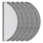 Pack of 6 Wipes for Roborock Q10 X5/X5+ Robot Vacuum Cleaner, Reusable and Washable Replacement Cloth