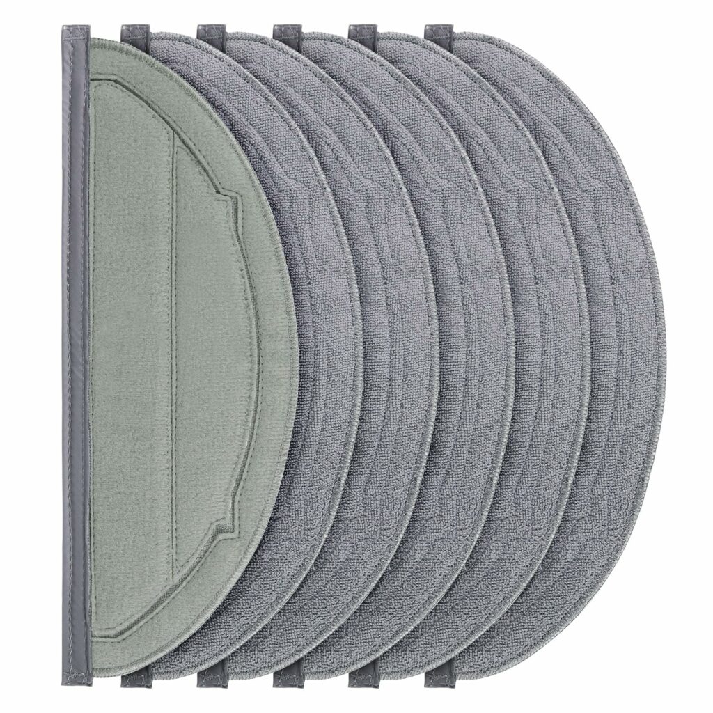 Pack of 6 Wipes for Roborock Q10 S5/S5+ Robot Vacuum Cleaner, Reusable and Washable Replacement Cloth