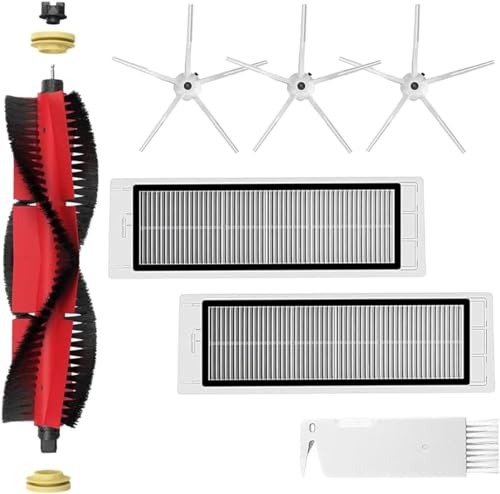 INF Accessories for Roborock S5/S6 Models 7 Pieces, 1 x Main Brush, 2 x HEPA Filter, 3 x Side Brushes, 1 x Cleaning Brush