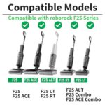 Replacement Roller Brushes & HEPA Filters Compatible with Roborock F25 / F25 ALT Handheld Wireless Vacuum Cleaner – Compatible Accessory Set, 2 Roller Brush and 3 Filters