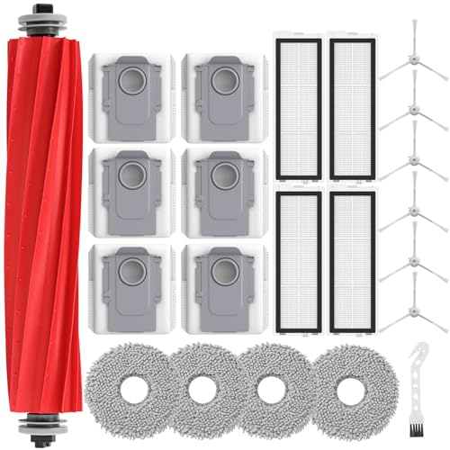 JORAIR 22-Piece Accessory Set Compatible with Roborock Qrevo S/Qrevo Pro/Qrevo Max V Robot Vacuum Cleaners, Qrevo S/Qrevo Pro/Qrevo MaxV Replacement Parts for Roborock Robot Vacuum Cleaner
