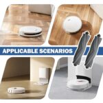 Set of 4 Accessories for Dreame, Rubber Brush Replacement Parts Main Brush Accessories Robot Vacuum Cleaner Accessories Main Brushes Accessory Set Wheels Brush Compatible with X40 / L10s / L40 / L10s