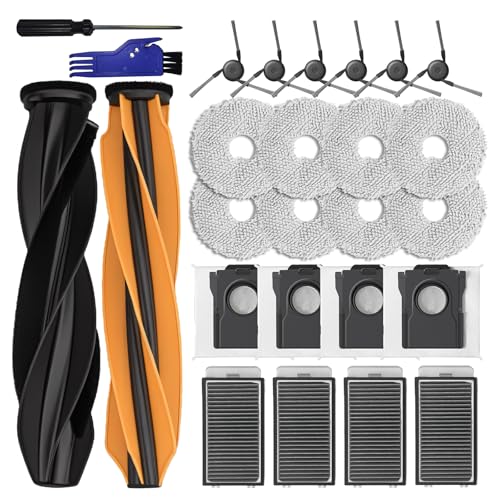 26 Accessories for Dreame X50 Ultra Complete/Master/L50 Pro Ultra/L40s Pro Ultra/Mova V50 Ultra Complete, Roller Brushes, HEPA Filters, Wipes, Dust Bags