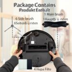 S YTALAND Replacement Parts Accessories for eufy L60 Series, L50 Series Vacuum Cleaner Robots, 1 Main Brush, 4 HEPA Filters, 6 Side Brushes Replacement Parts Set