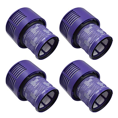 Fre.Filtor 4-PACK Replacement Filters Compatible with Dyson V10 SV12 Vacuum,Compare to Part # 969082-01
